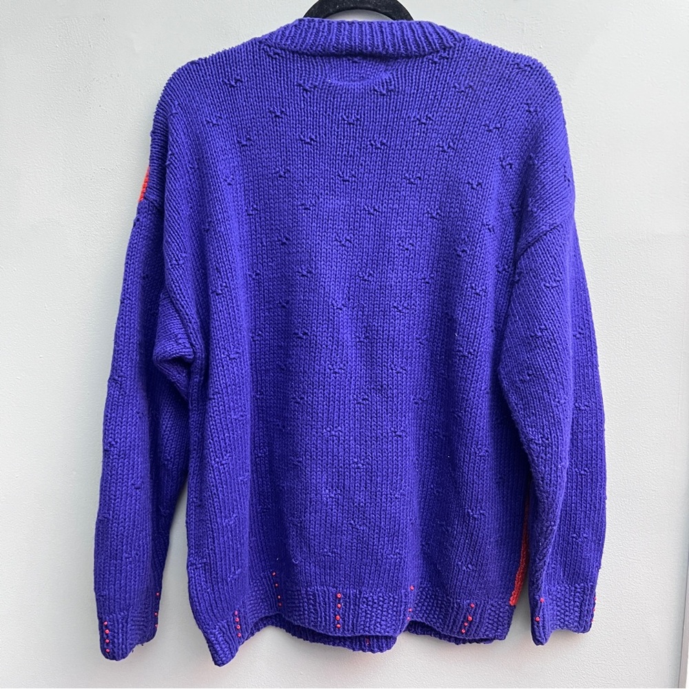 Vintage 80s/90s Hand Knit for the Limited Color Block Sweater, Size M/L - Picture 7 of 7